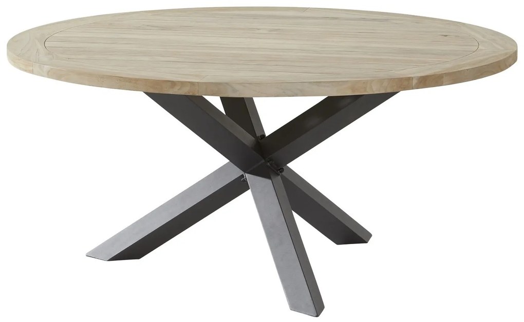 Taste by 4SO Ronde Tuintafel - Louvre - Ø 160 cm - Teak / Aluminium - Taste by 4SO