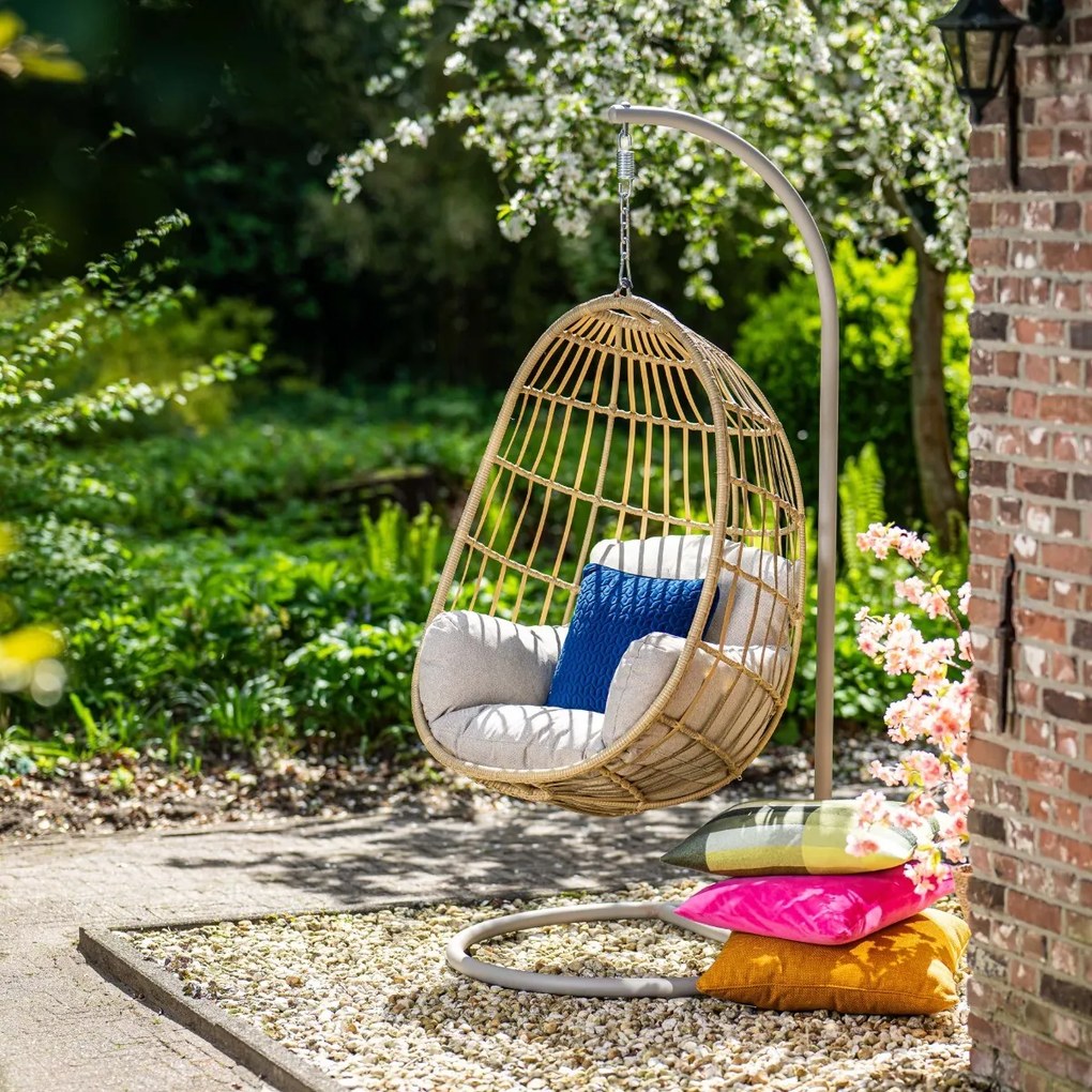 Garden Impressions Esmee hangstoel swing egg - natural