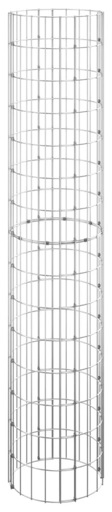vidaXL Gabion plantenbak rond verhoogd Ø30x150 cm gegalvaniseerd staal