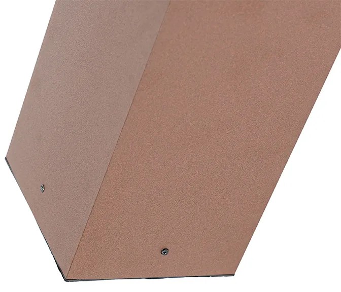 Industriële staande buitenlamp roestbruin 80 cm IP44 - Charlois