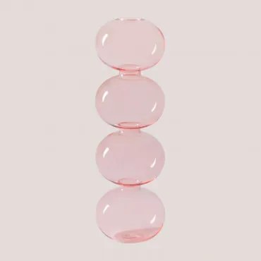 Nonza Design Glazen Vaas Roze – Neon - Sklum