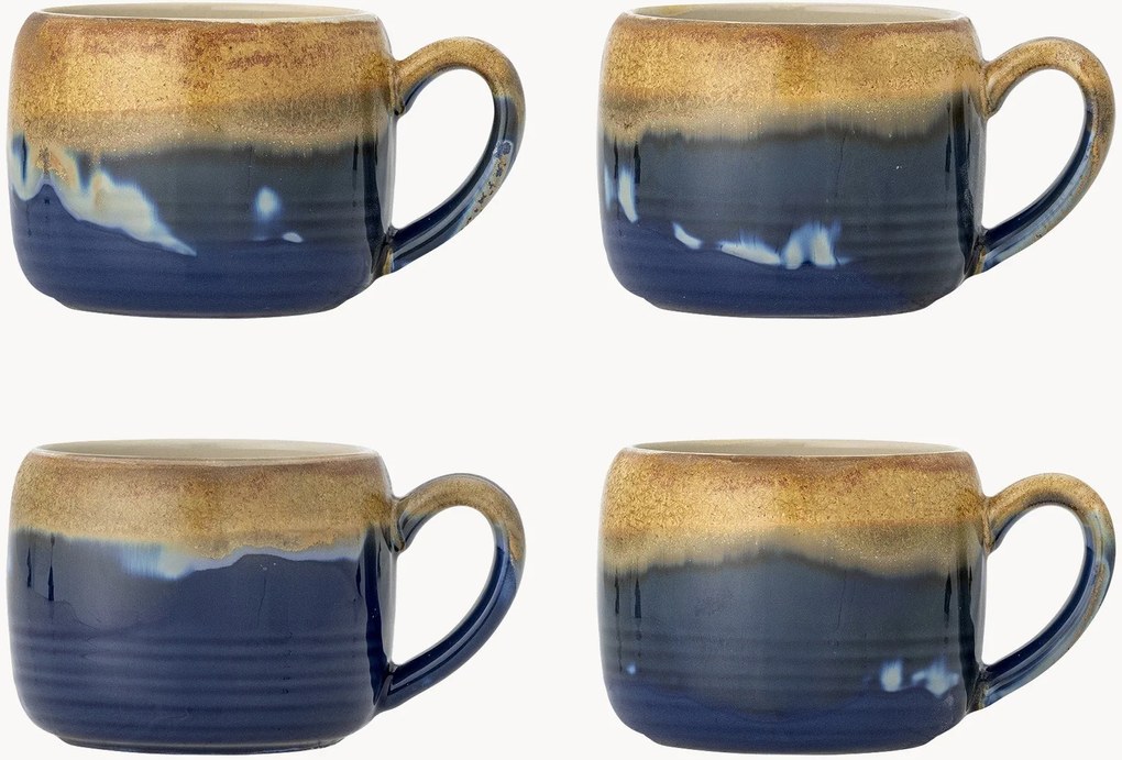 Mokken Sheen van keramiek, 4-delig