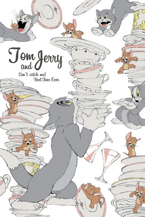 Kunstafdruk Tom& Jerry - Mischief memories, (26.7 x 40 cm)