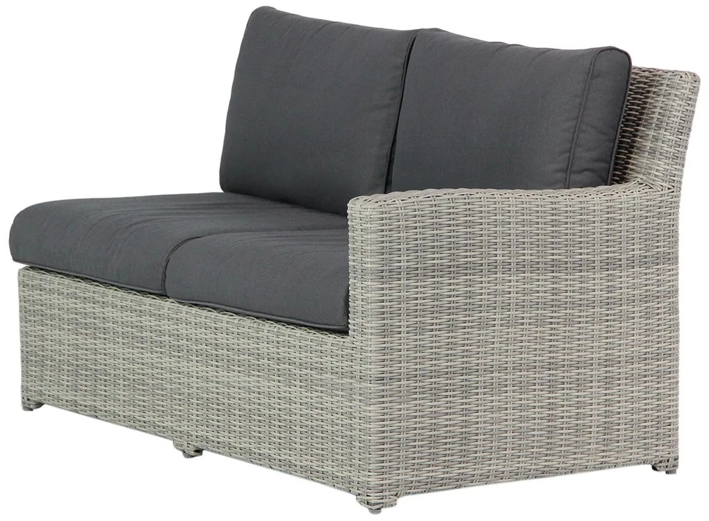 Hoek loungeset 5 personen Wicker Grijs  Garden Collections Giardino/Riviera