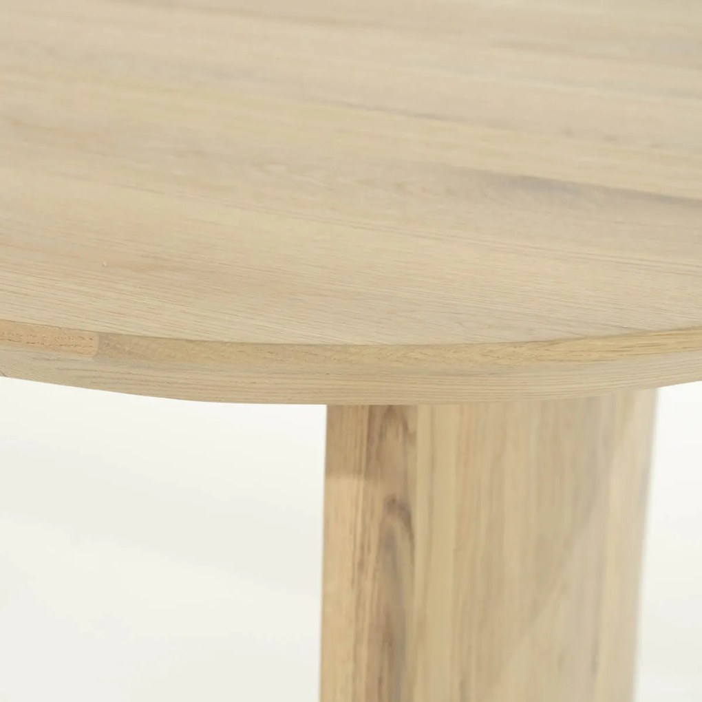 Eleonora Dex Eiken Eettafel Ovaal Naturel 250x100 Cm - 250 X 110cm.