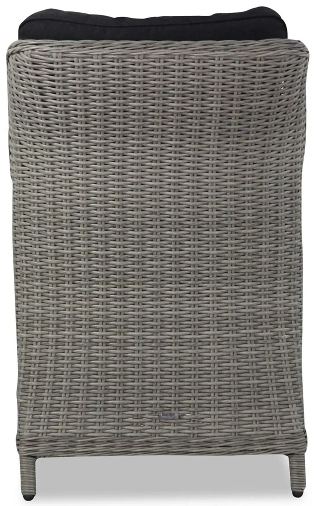 Tuinset 4 personen 180 cm Wicker Grijs Garden Collections Buckingham/Cardiff