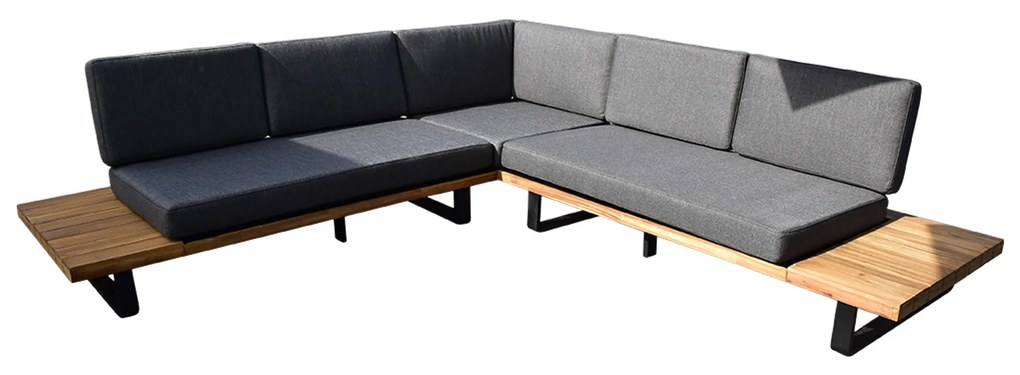 Showroommodel Barbados hoek loungeset 2-delig aluminium antraciet