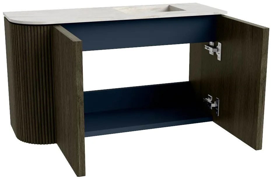 Mondiaz Joya DLux 70cm toiletmeubel ronding links shadow met wastafel faye rechts zonder kraangat opalo
