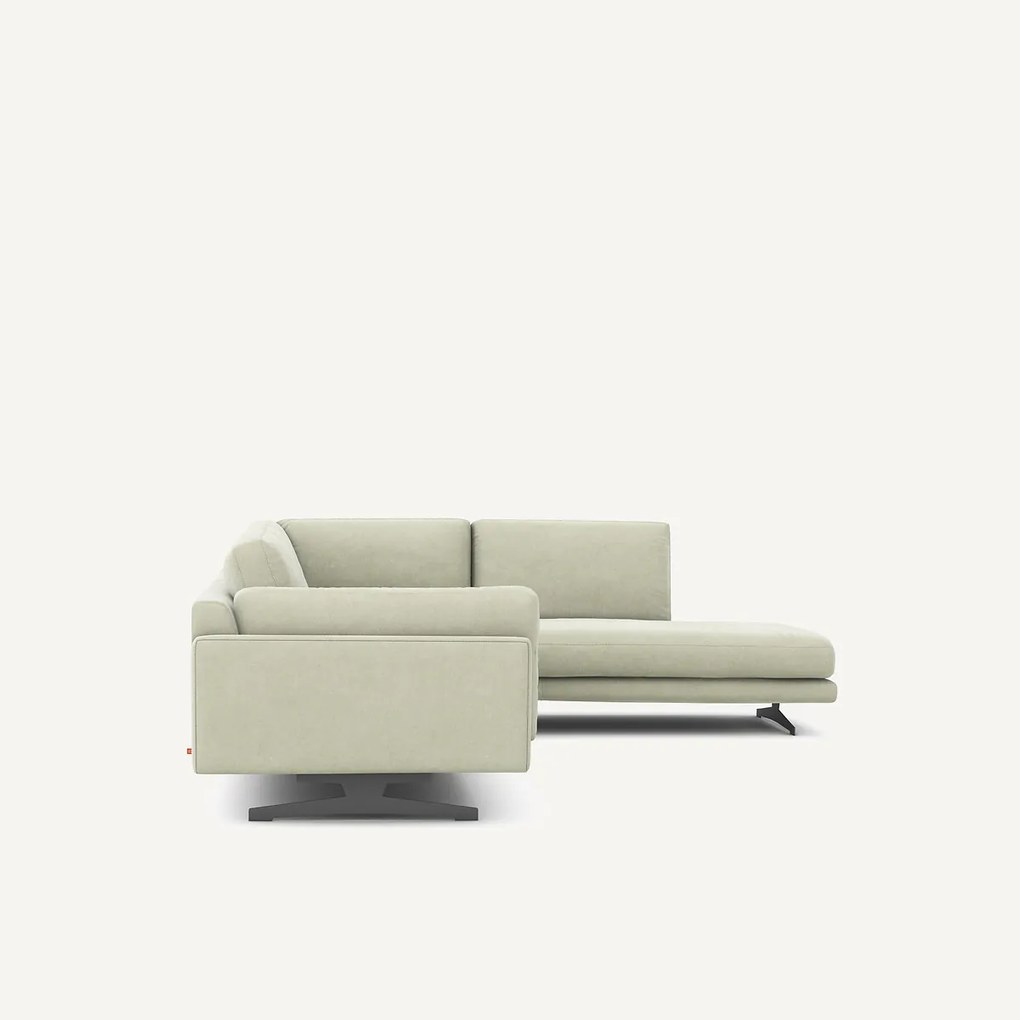 Hoekbank van stonewashed fluweel, CÉSAR