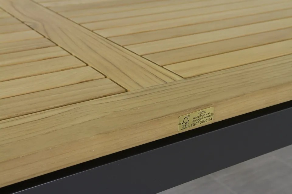 Hartman Da Vinci/Sonata 4-persoons verstelbare tuinset 160x90 cm. - Teak