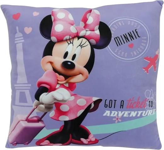 Minnie Mouse Kussen meisjes paars 34 x 34 x 11 cm