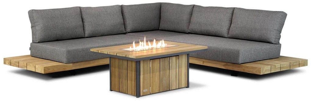 Loungeset 4 personen Teak Old teak greywash Santika Furniture Santika Superior