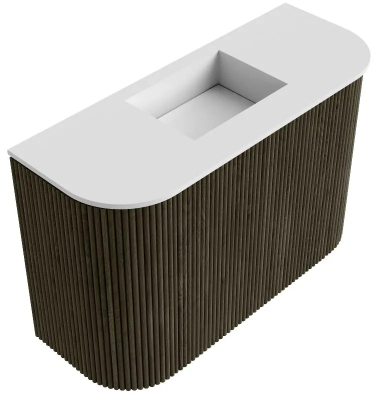 Mondiaz Joya 65cm toiletmeubel ronding links/rechts shadow met wastafel faye midden zonder kraangat talc