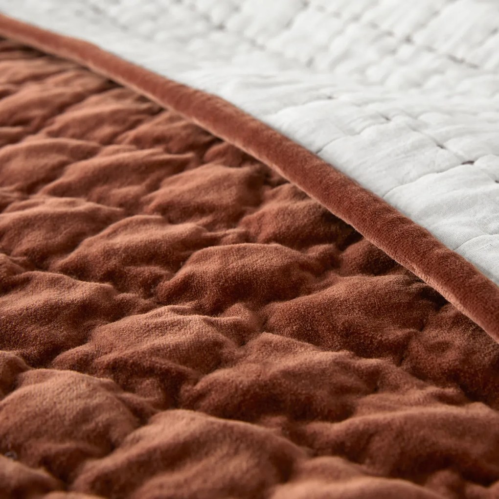 Gematelasseerd dekbed in katoenfluweel, Paulette