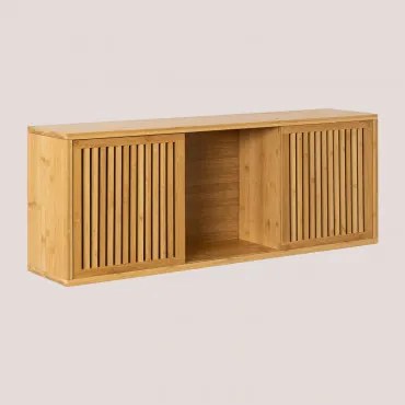 Bamboe Houten Wandkast Albin Bamboe - Sklum