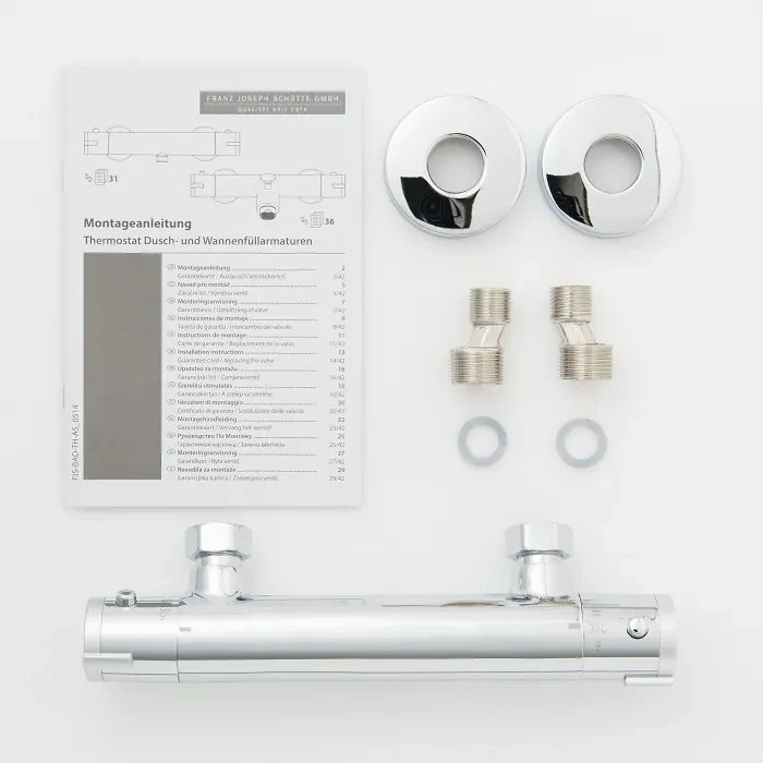 Schutte LONDON thermostatische mengkraan douche, chroom
