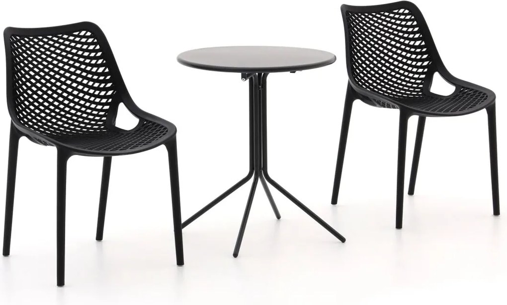 Bistro- en balkonset Forza  | 2 personen | Tuinset staal | 3-delig | Kees Smit Tuinmeubelen