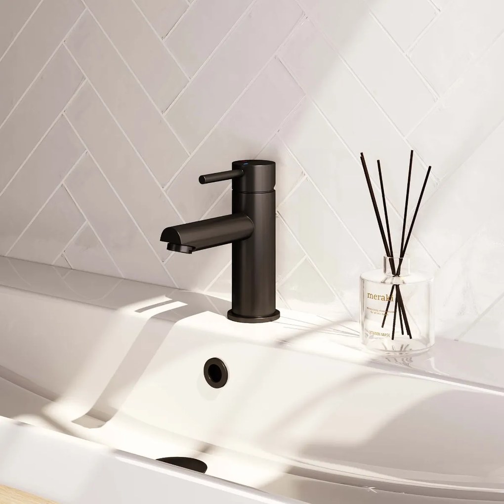 Brauer Black Edition ColdStart wastafelkraan energy-saving model A zwart mat