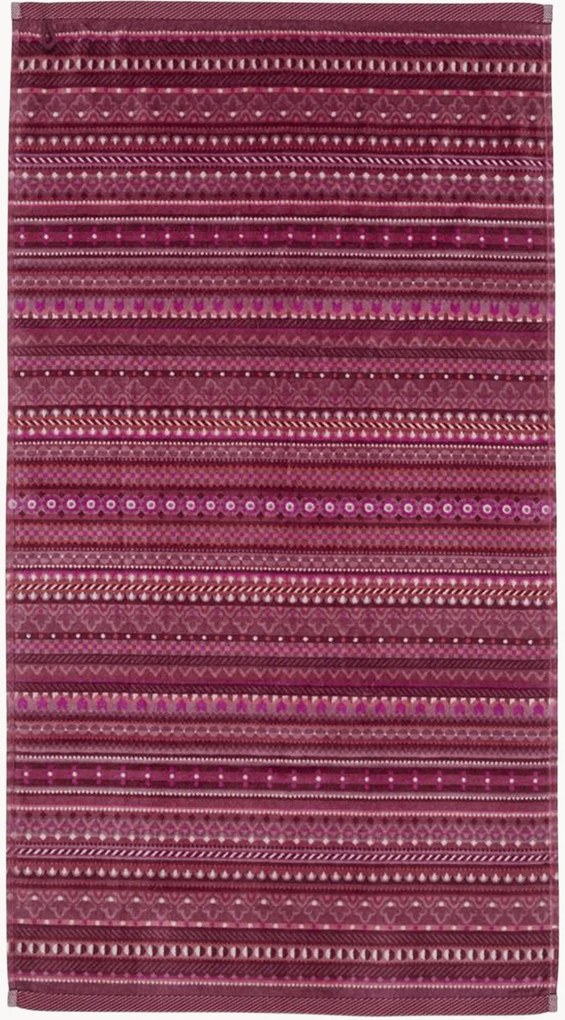 Handdoek Geometric Print van velours en terrykatoen