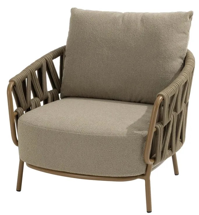 4 Seasons Outdoor Biarritz loungestoel amber Loungestoel   beige weerbestendig