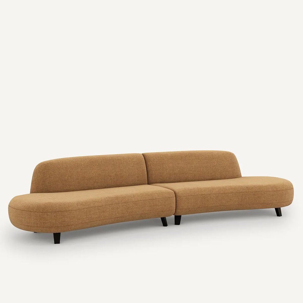 6-zits bank, in gerecycled chenille, Rosebury