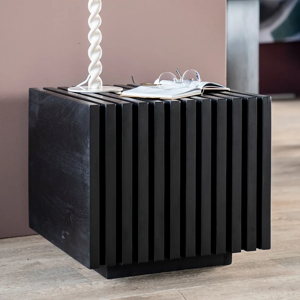 Moderne bijzettafel met glazen bladen - Stabiele en elegante opbergruimte