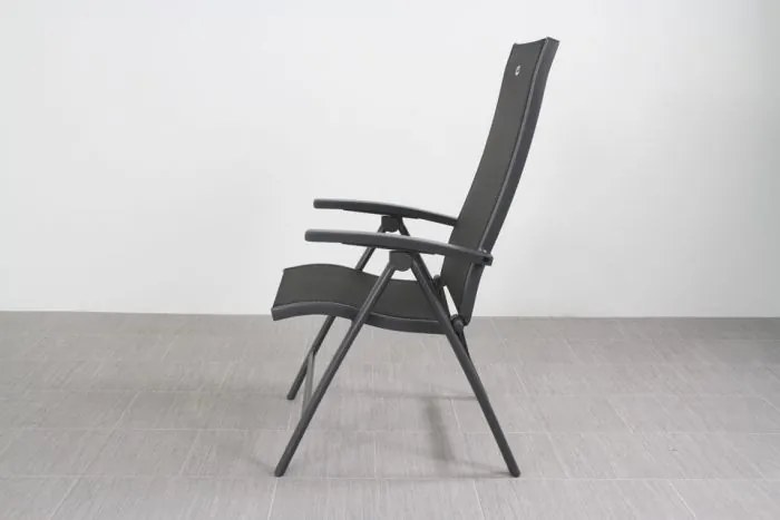 Hartman Salvatore/Kings 4-persoons verstelbare tuinset 180x100 cm. - Antraciet