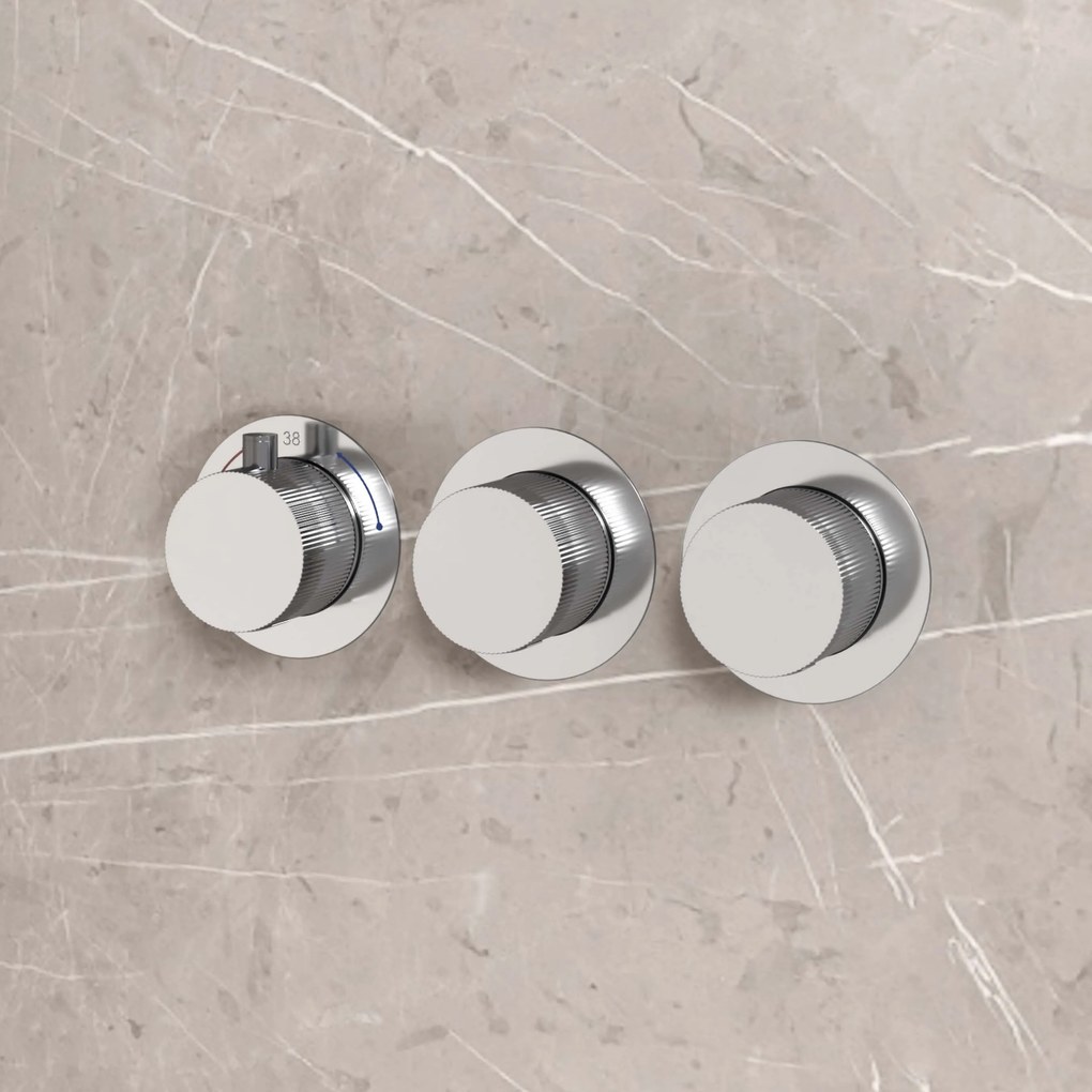 Best Design High End complete 2-wegs inbouwthermostaat chroom