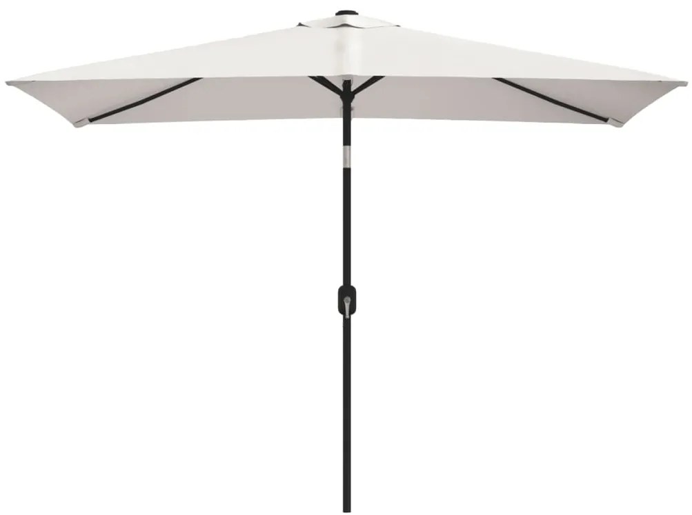 vidaXL Parasol vierhoekig zandwit 200 x 300 cm