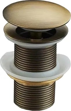 Mexen click-clack plug rond, antiek brons - 79910-30