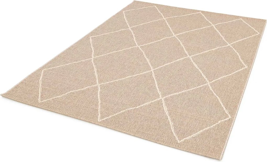 Garden Impressions Buitenkleed Diamonds 200x290 cm - taupe