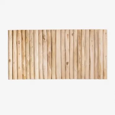 Hoofdbord Voor Bed Van 150 Cm In Teakhout Narel Houtbruin & 150 Cm - Sklum