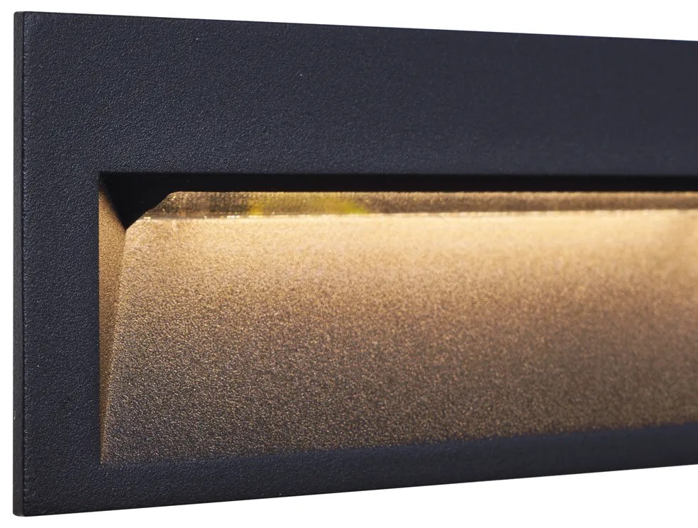 Buitenlamp Moderne inbouw wandlamp zwart 28cm incl. LED IP65 - Mert Modern IP65 Buitenverlichting