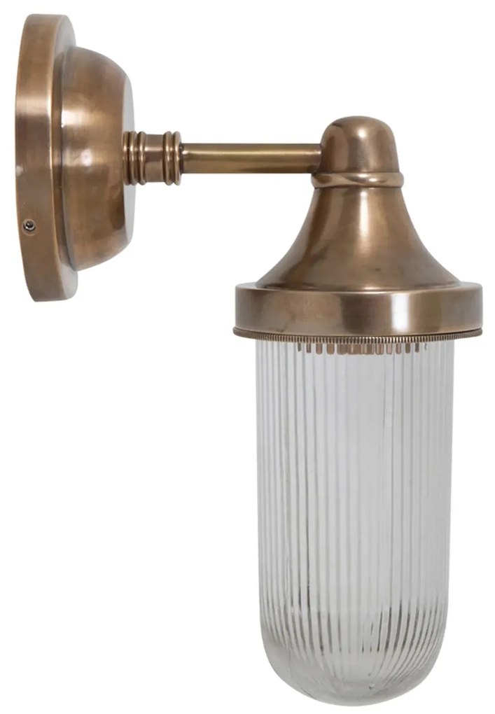 Muurspot Fabio Antiek Messing