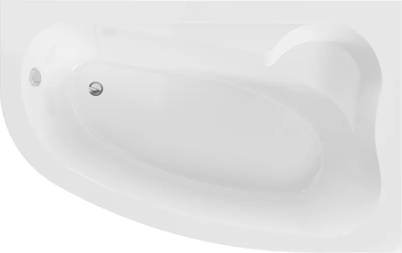 Mexen Westa hoekbad rechts 160 x 100 cm, wit - 560116010002