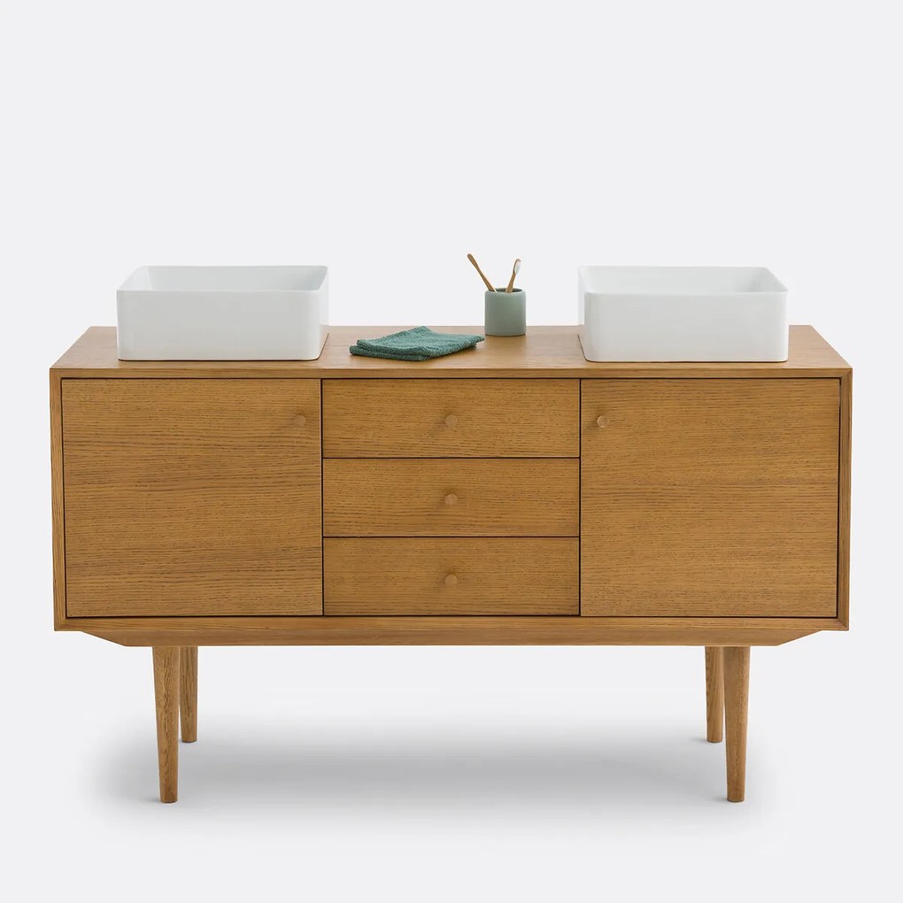 Vintage badkamermeubel L140 cm, Quilda