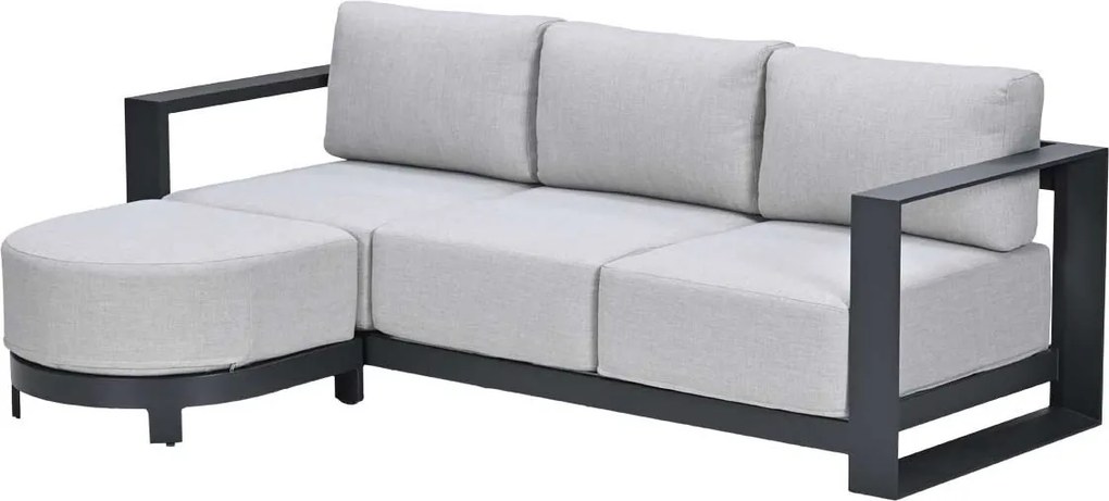 Garden Impressions Malakka loungebank chaise longue - donker grijs