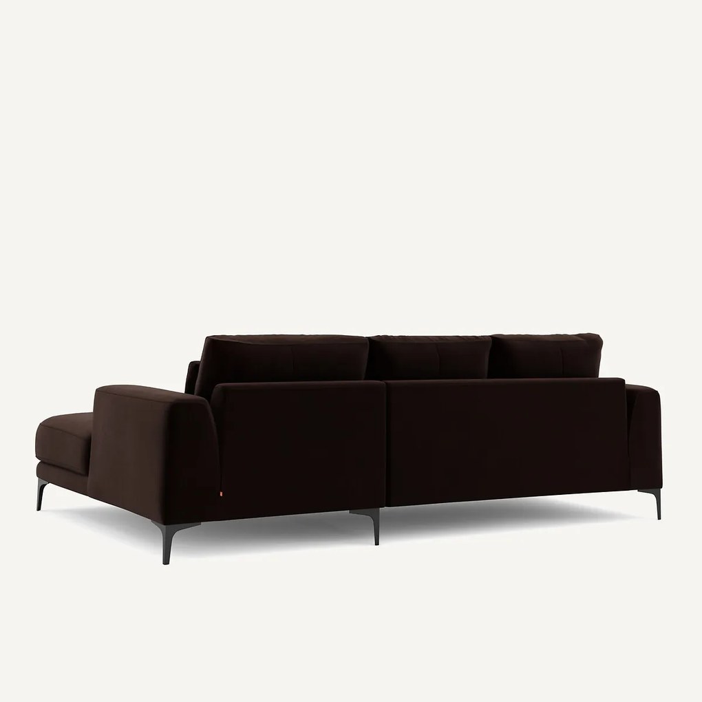 Linkse hoekbank fluweel, Marsile