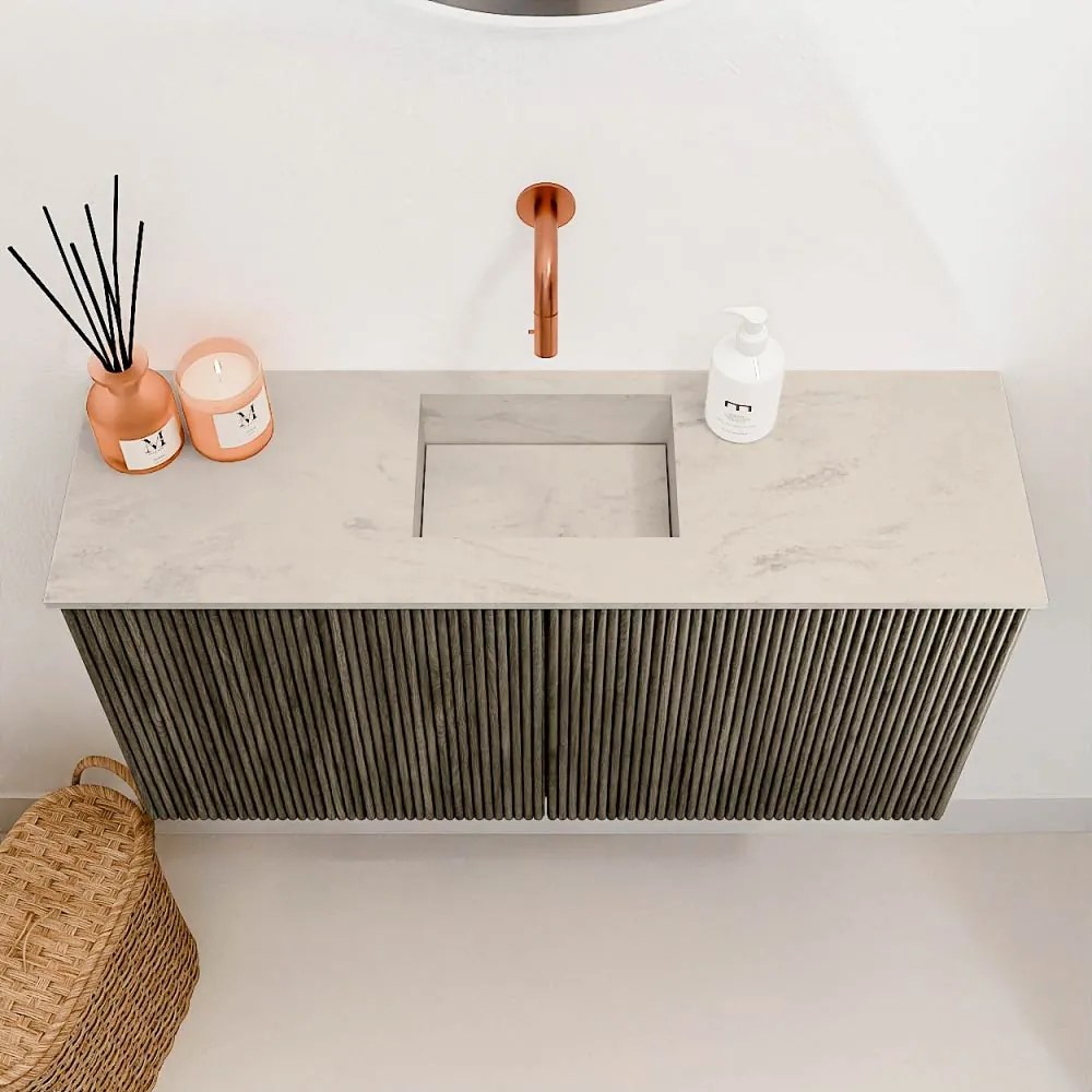 Mondiaz Joya DLux 80cm toiletmeubel shadow met wastafel faye midden zonder kraangat opalo