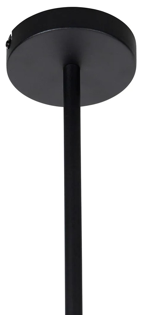 Smart hanglamp zwart 4-lichts incl. Wifi ST64 - Laser