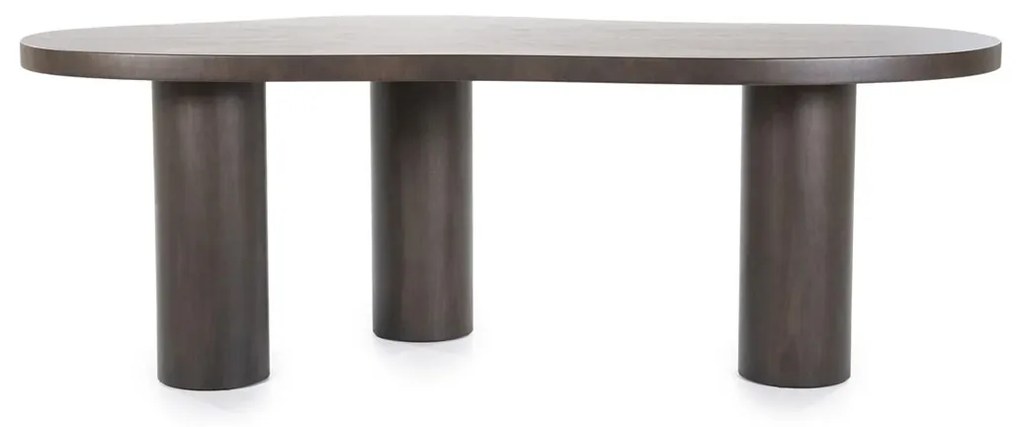 Eleonora Bobbie Organische Eettafel Walnoot - 215 X 110cm.