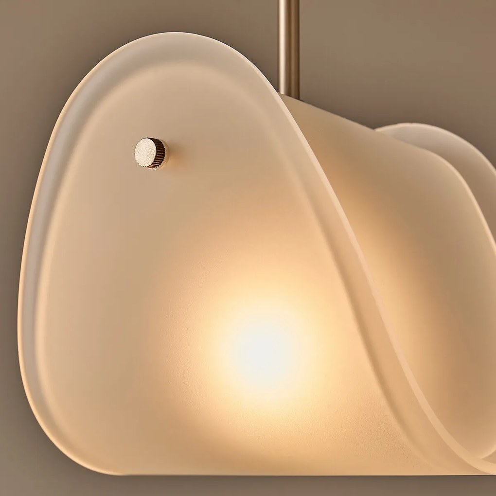 Hanglamp van matglas, MONA, ontwerp: Emmanuel Gallina