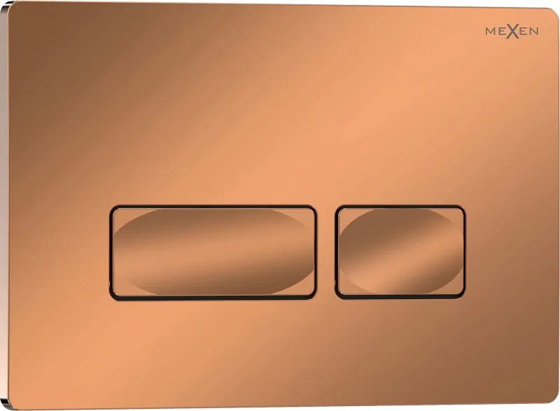 Mexen Tex 04 spoelknop, glanzend roze goud - 6104-09