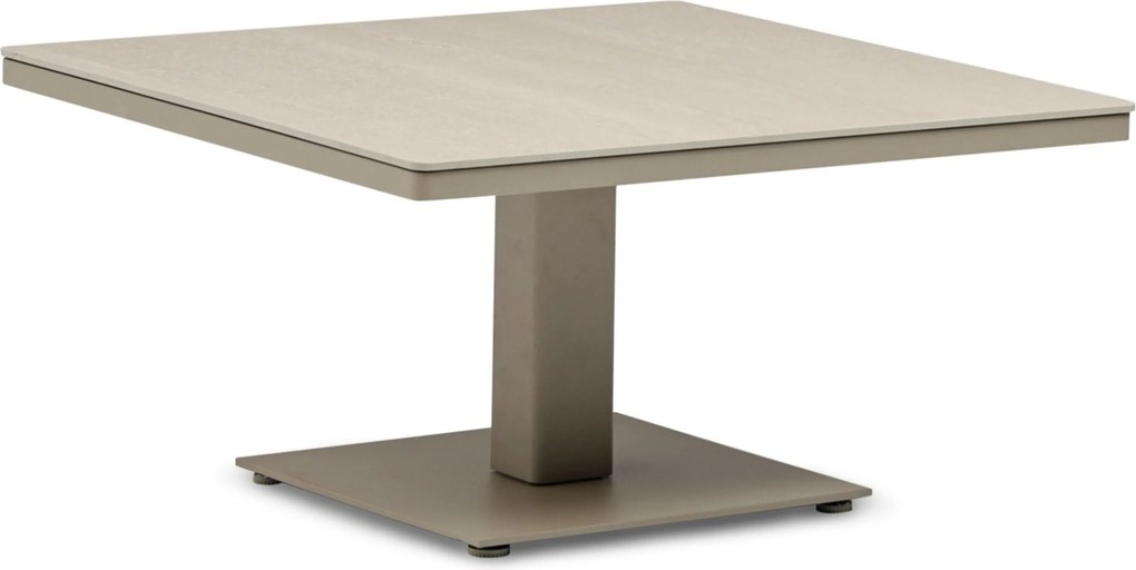 Tuintafel vierkant 90 x 90 cm Zand/Beige Tivano in hoogte verstelbare