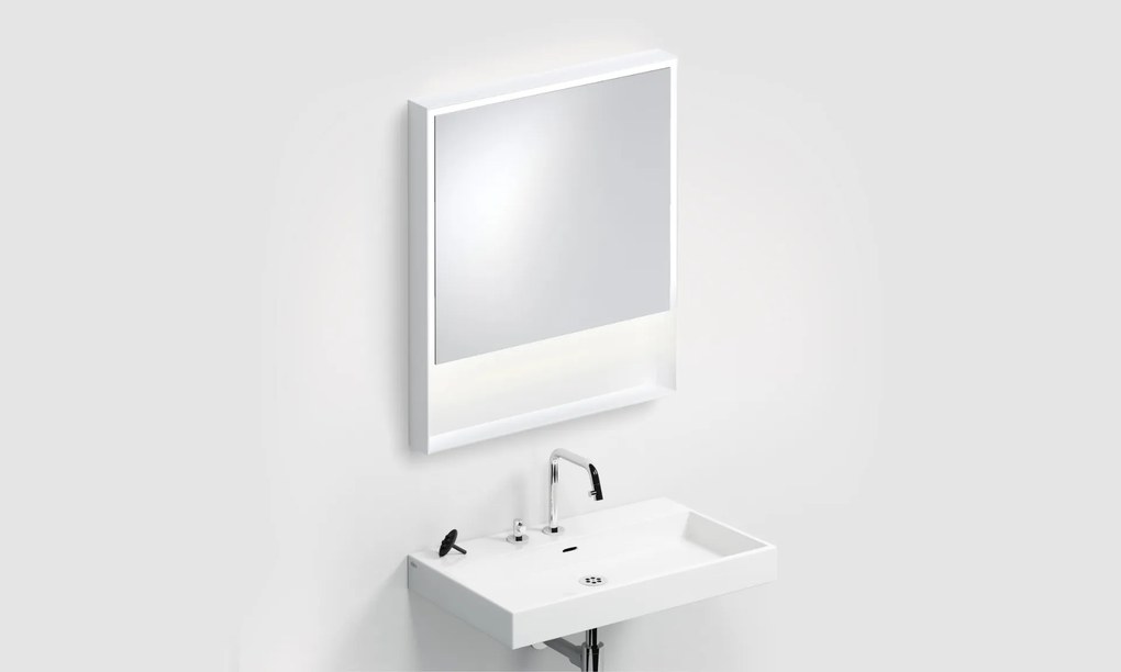 Clou Look at Me spiegel met LED-verlichting 70x80cm wit mat