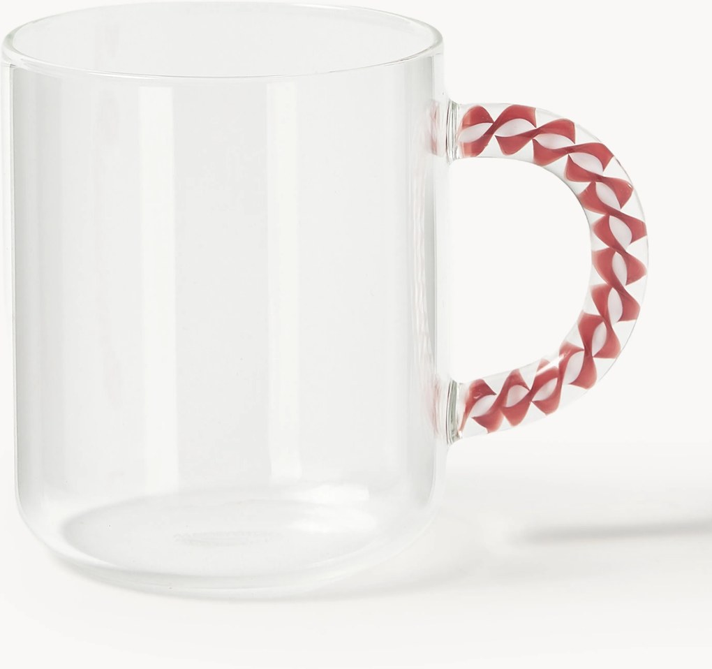 Mondgeblazen borosilicaatglazen Neve, 4-delig
