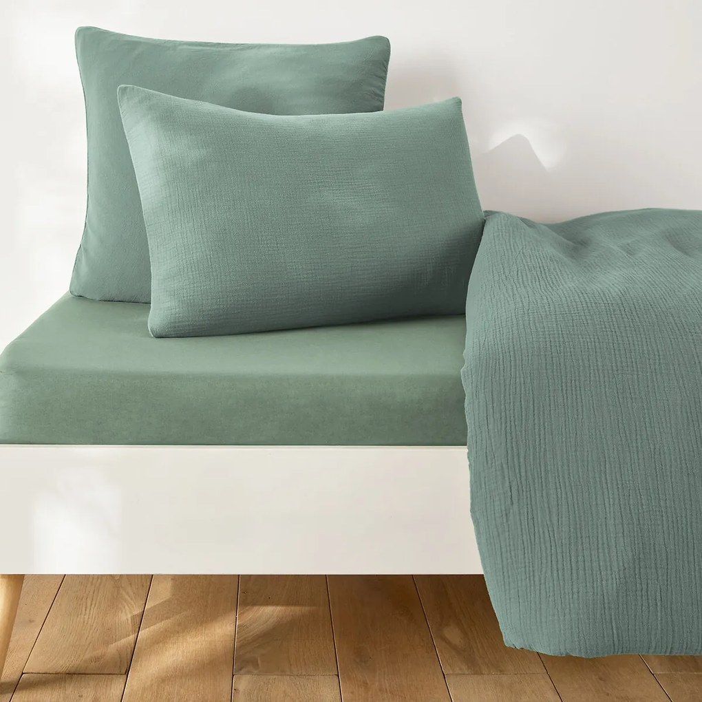 Hoeslaken voor kinderen, effen, gewassen katoen, omslag 30 cm, KUMCO
