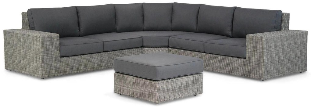 Hoek loungeset 5 personen Wicker Grijs Garden Collections Oxford