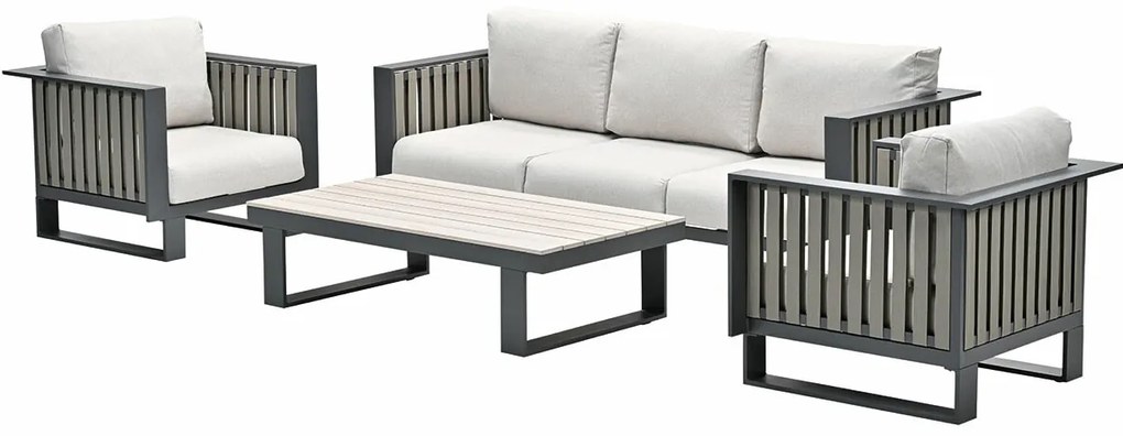 Garden Impressions Gabon loungeset 4-delig -taupe