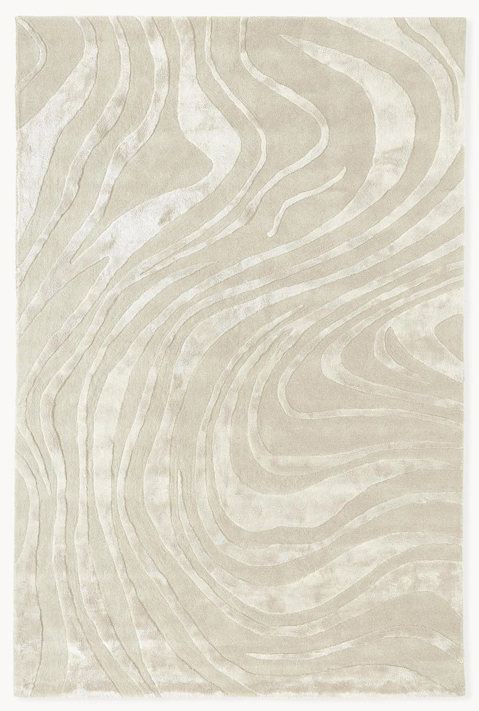 Glanzend hoogpolig vloerkleed Jimmy